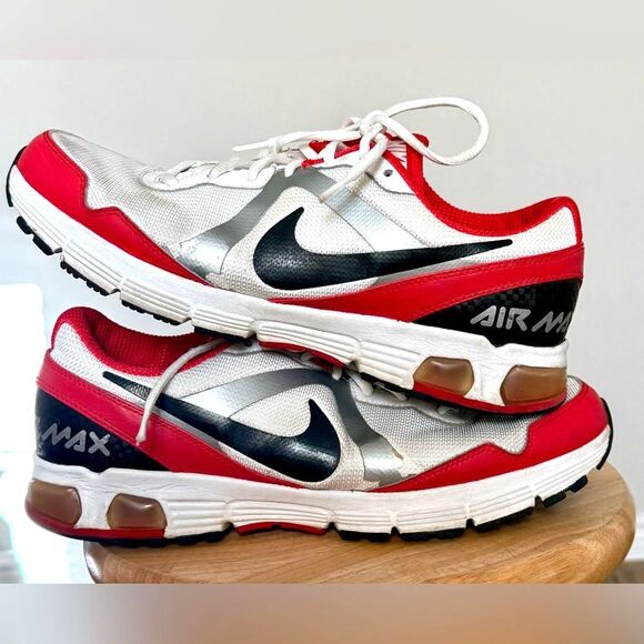 Nike Air Max Run Lit 2009 Men's Size 11 Red/White/Grey 386500-101 - Picture 4 of 7